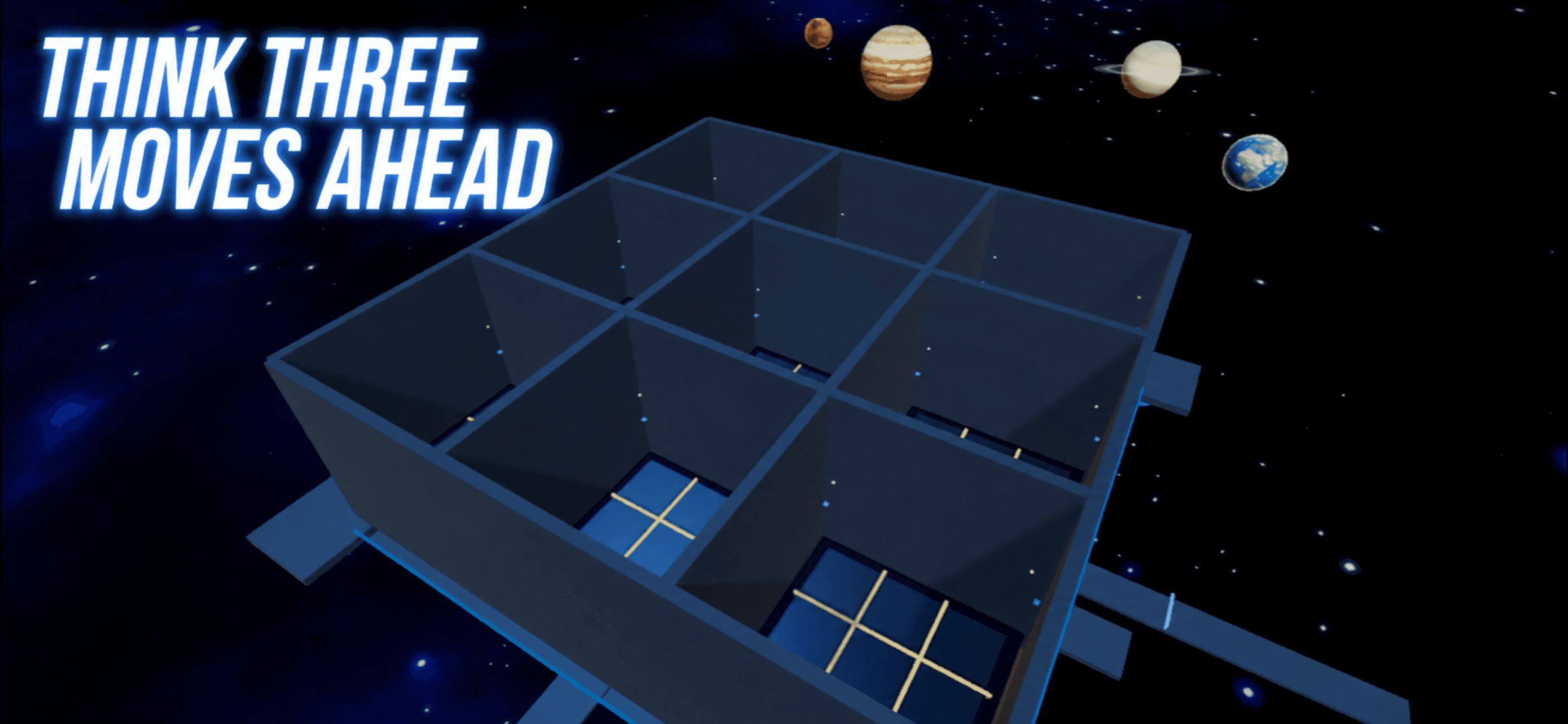 Cosmic Arena screenshot prepared for the App Store, showing the original game arena and promotional headline